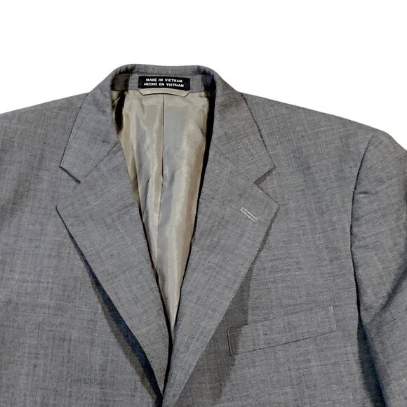 Stafford Jacket Mens 40 Short Gray Wool Lined Sport Classic Professor Office - Picture 12 of 16